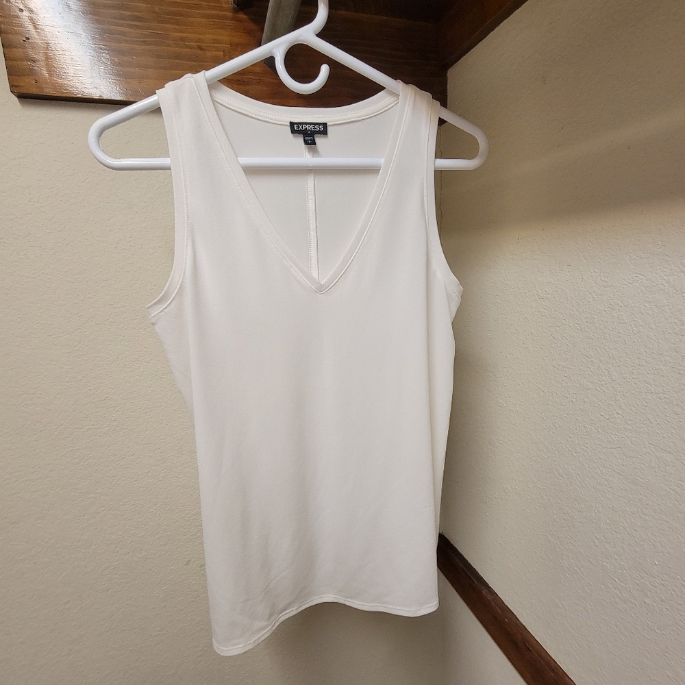 Express medium white dress undershirt